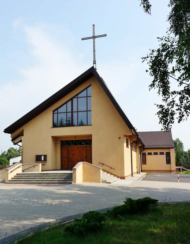 parafia justynow kościół w justynowie gmina andrespol